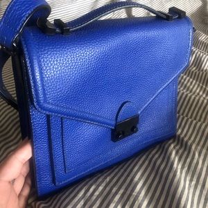 Loeffler Randall blue rider shoulder bag